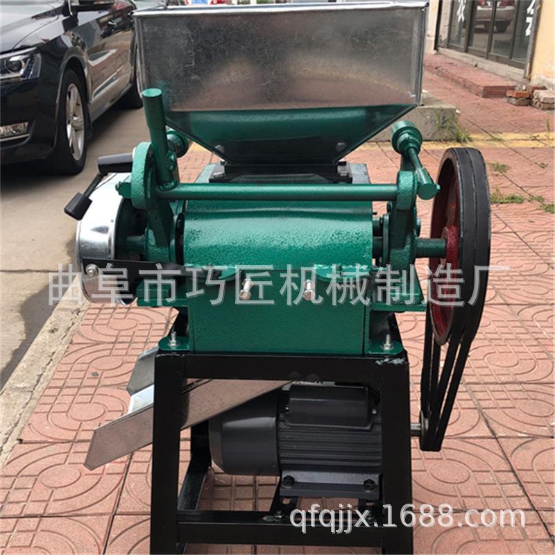 NSC粮油店大豆挤扁机江苏小型 五谷杂粮对辊破碎破黄机豆瓣机