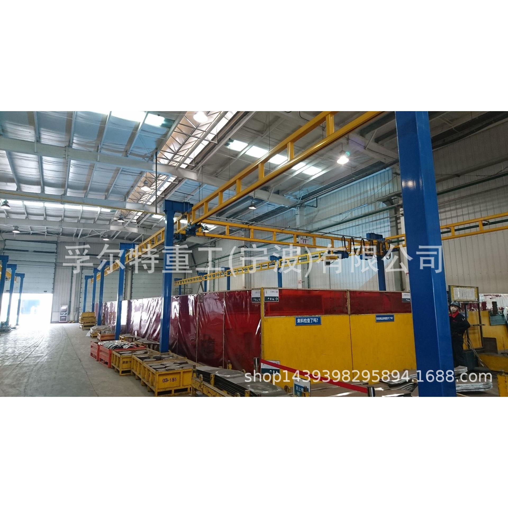 刚K性UUR组合式KB轨道起K重机系统轻K型桁架式B轨道悬挂起重机