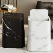 客厅垃圾桶家用2026新款 带盖高颜值翻盖厨房卫生间厕所摇盖大纸篓