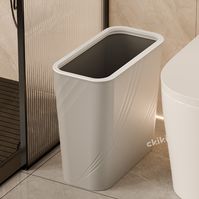 卫生间垃圾桶2025新款家用夹缝厕所专用长方形窄缝洗手间浴室无盖