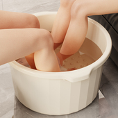 双人泡脚桶并排家用亲子加厚大号情侣儿童脚盆高颜值过小腿足浴桶