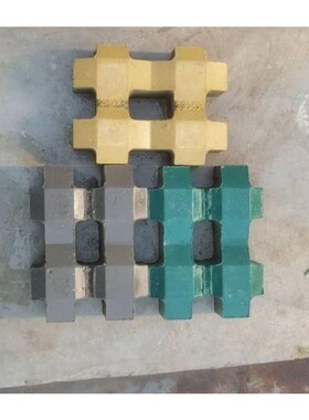 线条中孔植草砖塑料模具25x6停车场水泥混凝土彩砖绿化带砼预制块