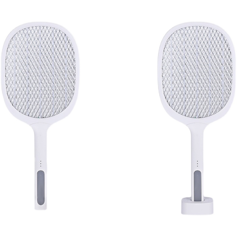 新款二合一电蚊拍USB家用充电式LEED紫光诱蚊灯驱蚊拍灭蚊拍灭蚊