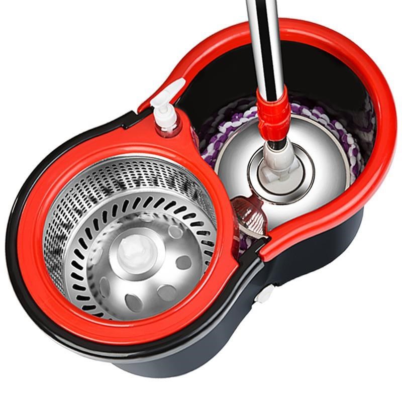 清洁套装办f公室滚筒实用转动拖把家用旋转。家庭圆头托帕