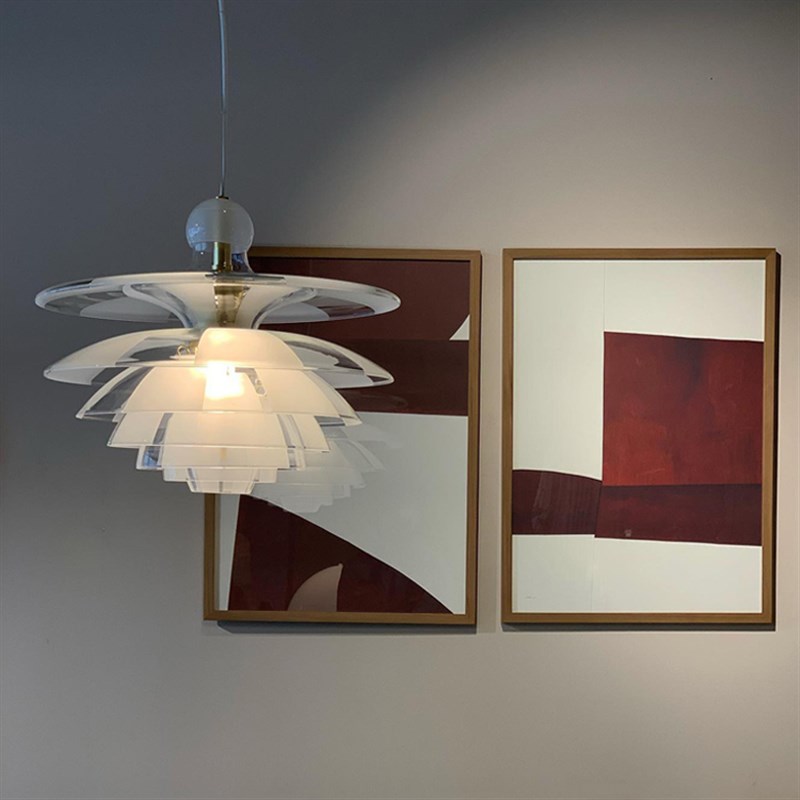 丹麦Poulsen松果玻璃吊灯客厅饭厅卧室设计师款吧台PH氛围高级感