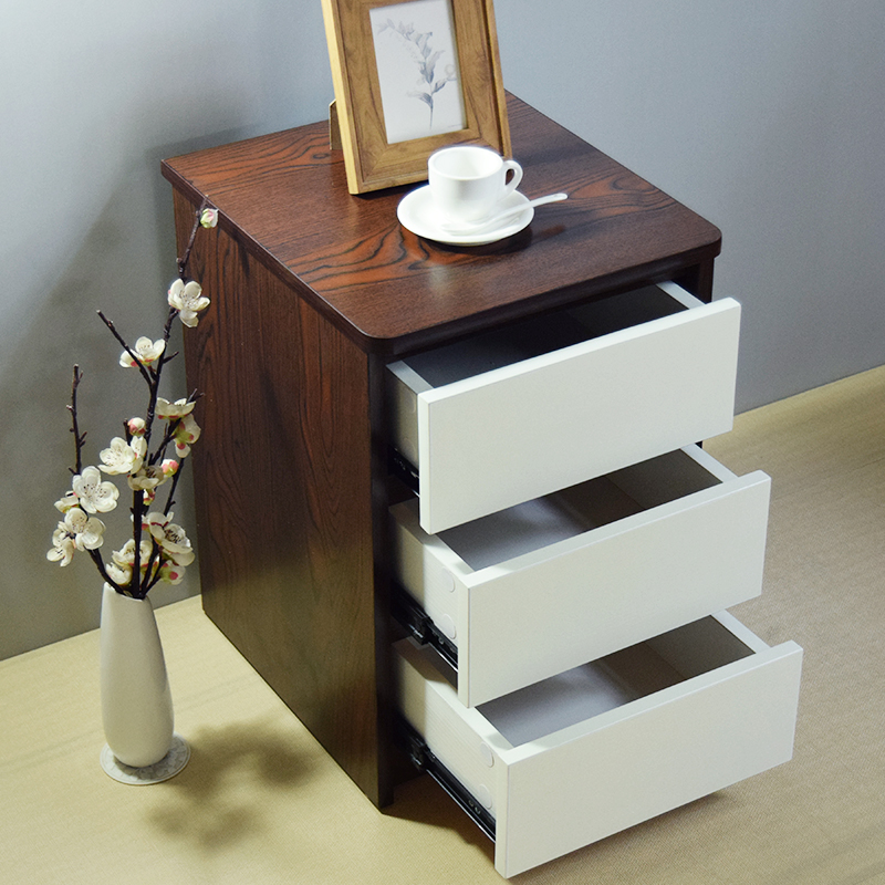 小床头柜a迷你简约现代 卧室白色储物边柜实木纹20 25 30 35 40cm