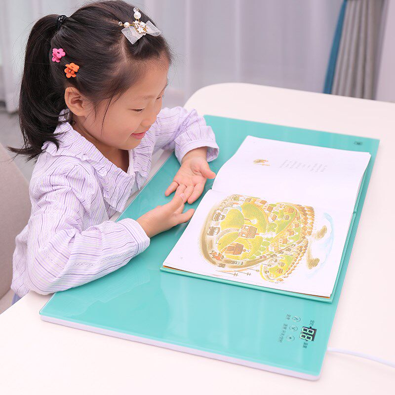 加热钢化玻璃办公室桌面加热白领学生电热台板写字发热暖桌垫暖手