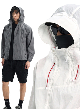 CJMJ原纱户外防晒衣UPF50+男女轻薄透气夏季防紫外线凉感遮阳外套