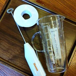 Shanon咖啡打奶泡器奶泡机家用电动牛奶冷奶泡手持发泡器搅拌器