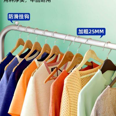 可移动挂衣架卧室落地杆家用晾衣架室内轻奢服装店简易收纳衣帽架