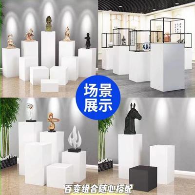 定制木质烤漆展示台地台展台展柜长方形橱窗摆台底座展示柜子站台