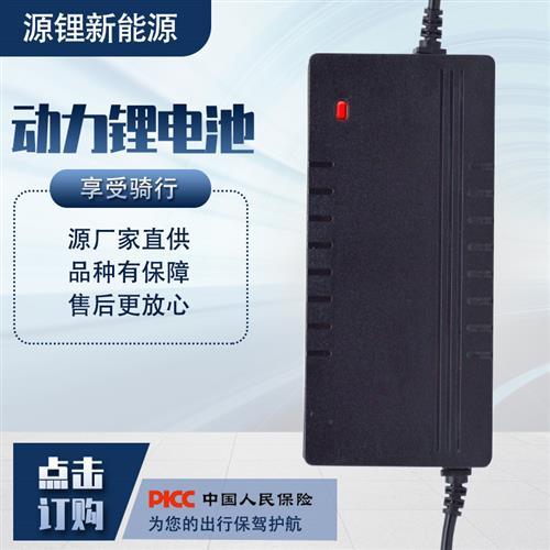 48V2A48V3A锂电池充电器电动滑板车独轮车智能锂电电瓶车充电器