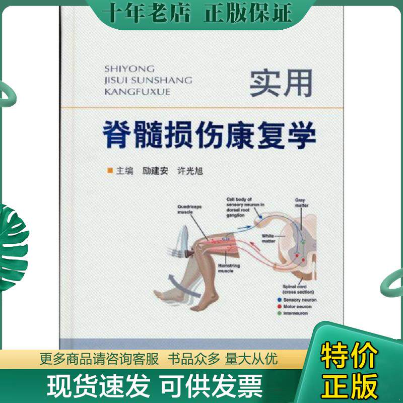 正版现货9787509162101 实用脊髓损伤康复学 励建安,许光旭编 人民军医出版社