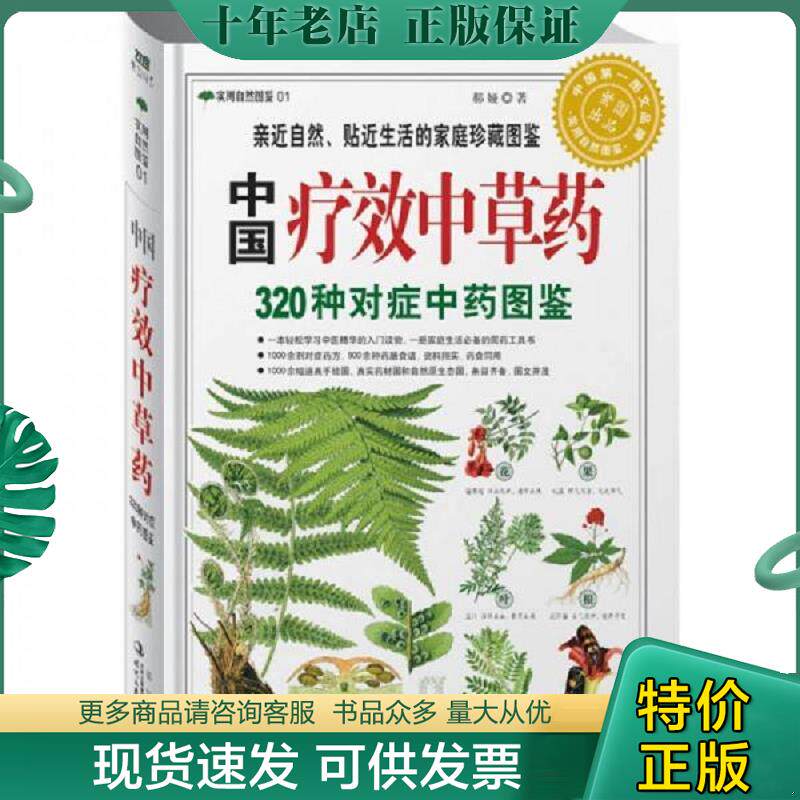 正版现货9787538730456 中国疗效中草药：320种对症中药图鉴 郝娅 时代文艺出版社