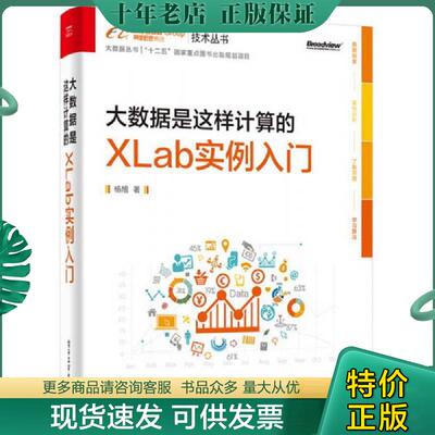 正版现货9787121282317 大数据是这样计算的：XLab实例入门 杨旭著 电子工业出版社
