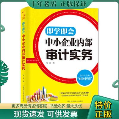 正版现货9787537572446 即学即会 中小企业内部审计实务 吴芳 河北科技出版社