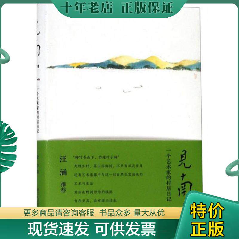 正版现货9787534067600 见南山:一个艺术家的村居日记 蒙中 浙江人民美术出版社