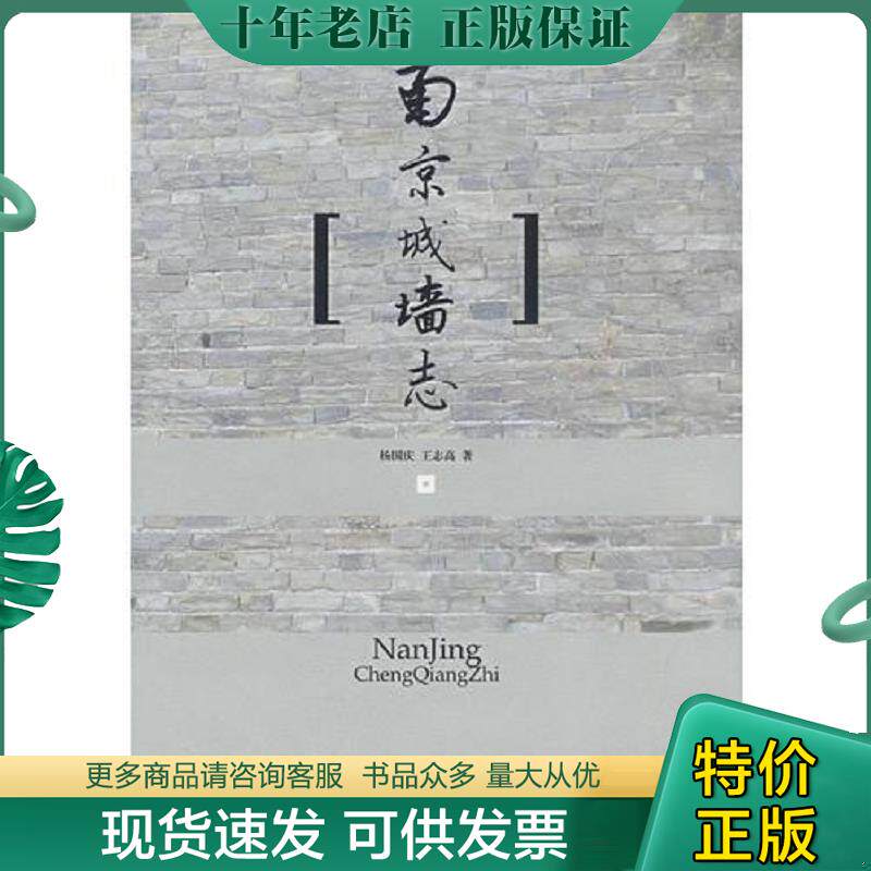 正版现货9787807291619 南京城墙志（精装本） 杨国庆,王志高著 凤凰出版社