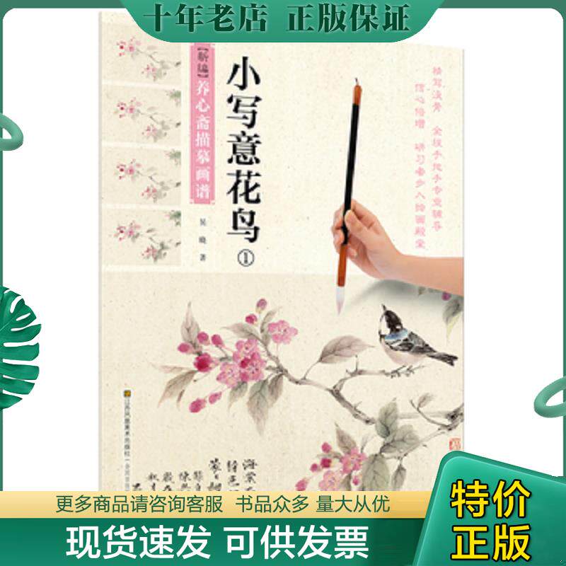 正版现货9787558017452 正版现货 小写意花鸟1.新编养心斋描莫画谱吴晓 9787558017452 吴晓 江苏凤凰美术出版社