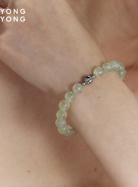 无用之用天然葡萄石圆珠手链
