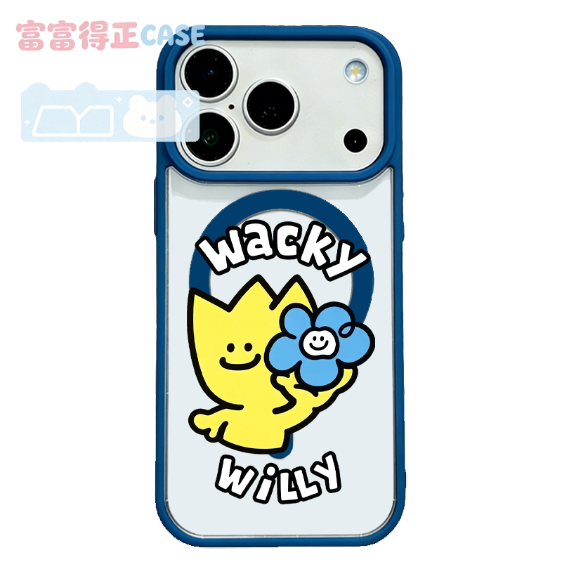 适用于苹果18promax三星联名Make it Wacky新品手机壳16EMagsafe弱磁吸15Pro亚克力14Pro日系与KIKY威利