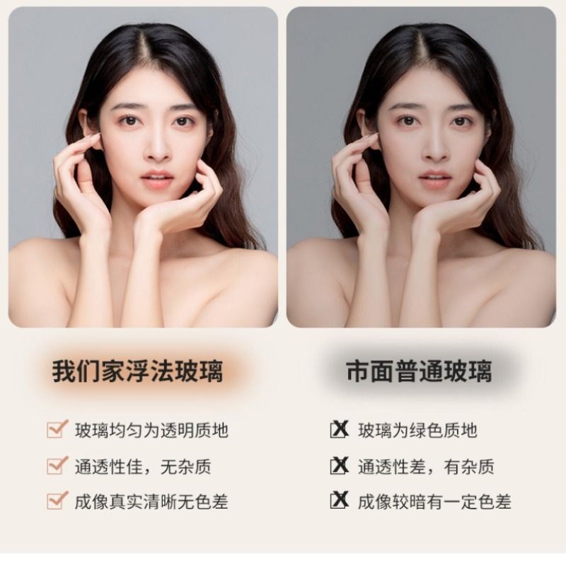 全身镜落地镜e家用网红镜子穿衣镜ins风挂墙异形镜卧室试衣镜镜面