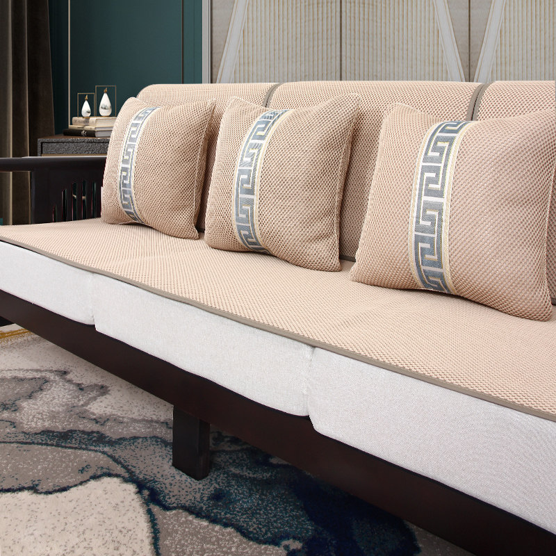 沙发垫冬季新中式透气防滑坐垫欧式四季通用布艺实木沙发套罩定制