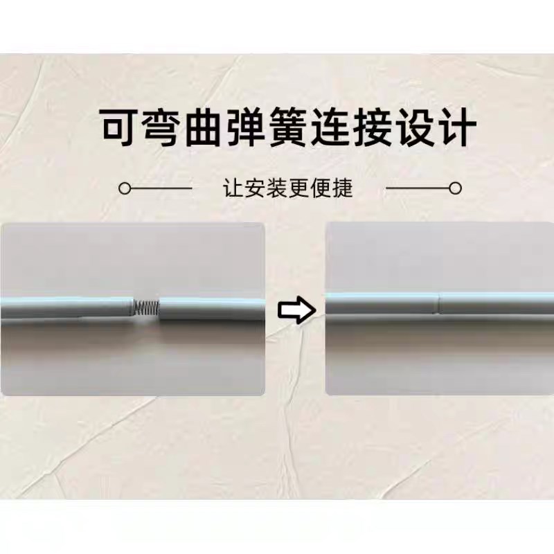 免安装一体式学生宿舍床帘蚊帐支架杆伸缩上下铺通用加粗床帘架子