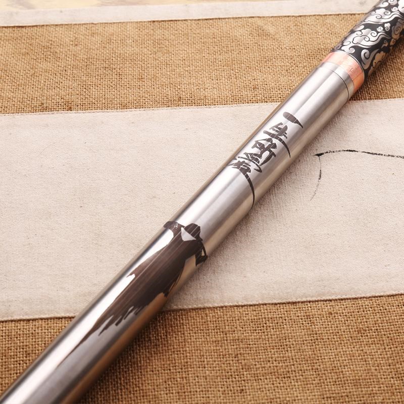 《反接金箍棒h》大话西游至尊宝雕刻反接扭转龙骨锏工艺品摆件