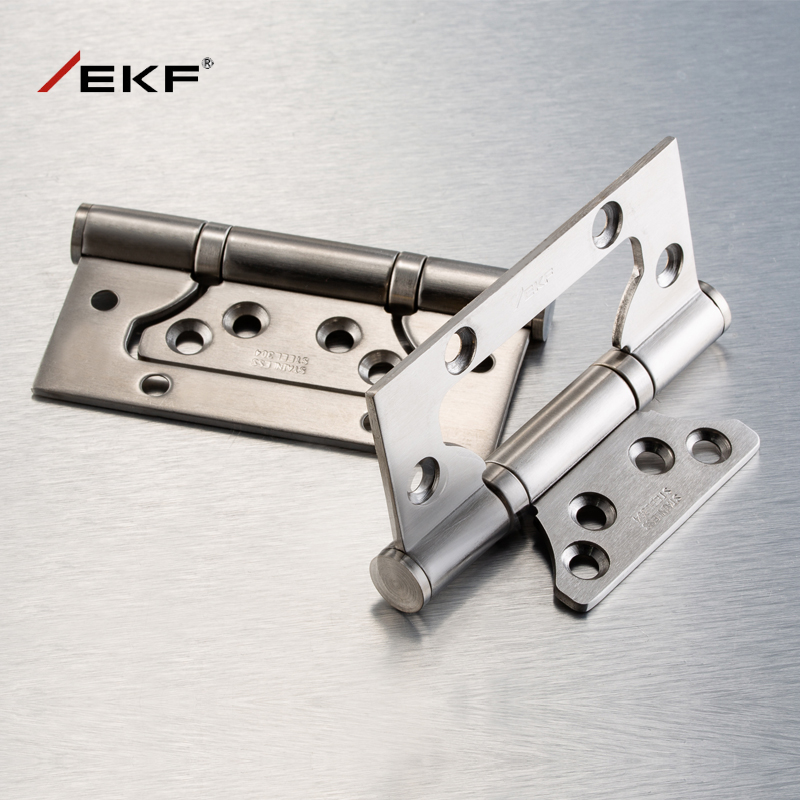 德国EKF子母合页4寸门3.0静音木门免开K槽房门304不锈钢加厚木门