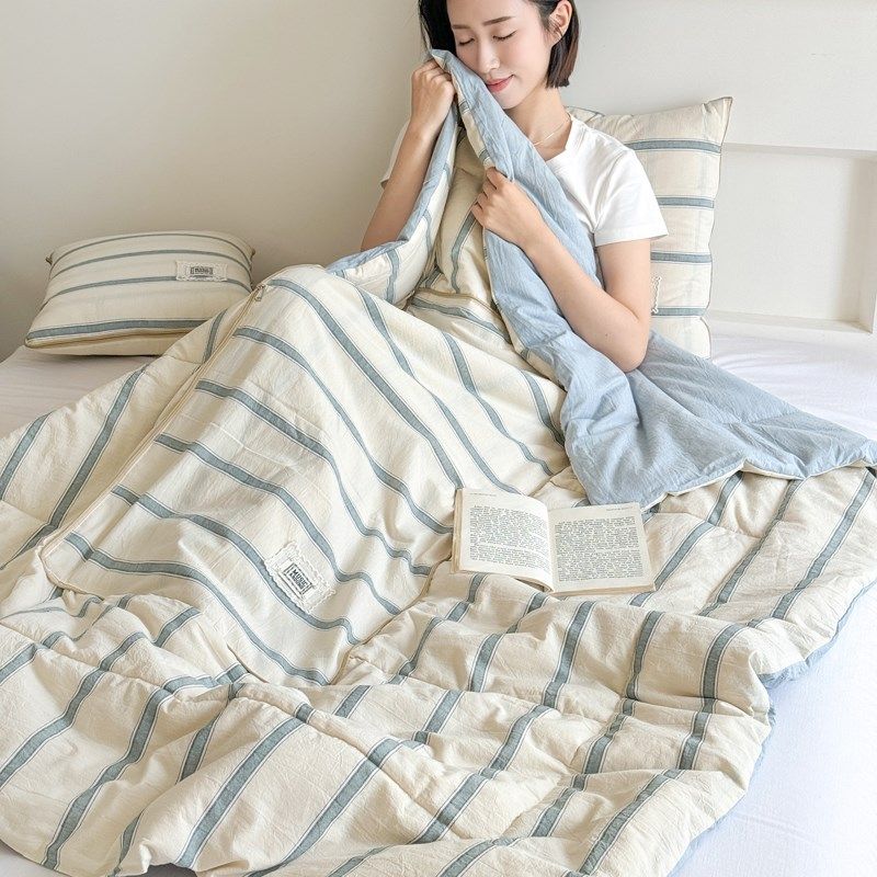 新款简约全棉抱枕被子两用办公室午睡空调夏凉毯汽车折叠靠垫被,居家布艺,抱枕被,淘宝优惠券,粉丝福利购,淘宝优惠卷