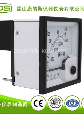 指针式频率+转速表BE-72 DC10V 60-1600Hz+RPM 输入电压0-10V