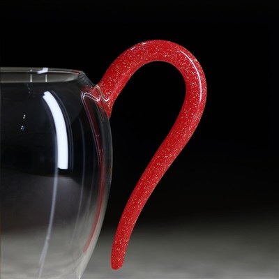 新羽手工茶d具耐热玻璃汝红亮片迷你小公道杯茶海匀杯分茶器180ml