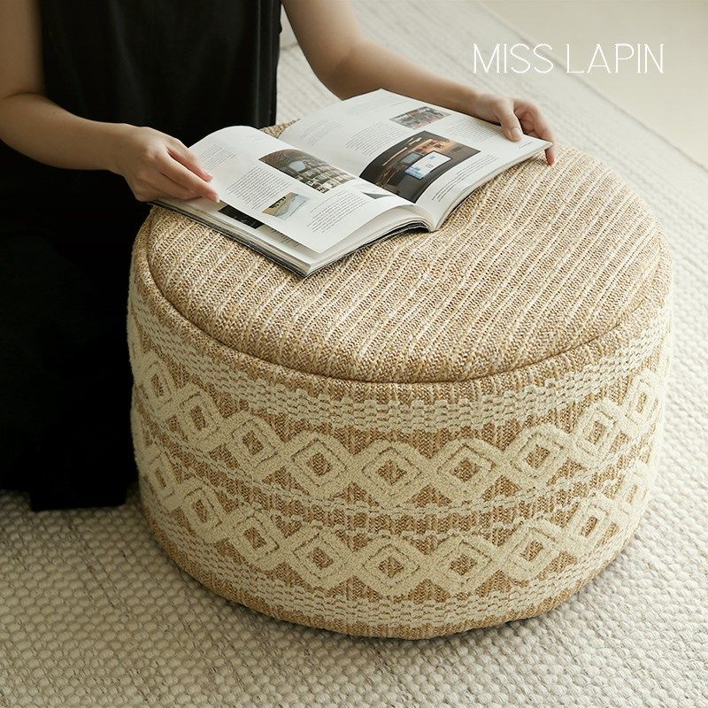 澜品 摩洛哥编织坐墩摩洛哥系列可拆洗 家用蒲团坐垫凳子露台脚墩,居家布艺,蒲团,淘宝优惠券,粉丝福利购,淘宝优惠卷