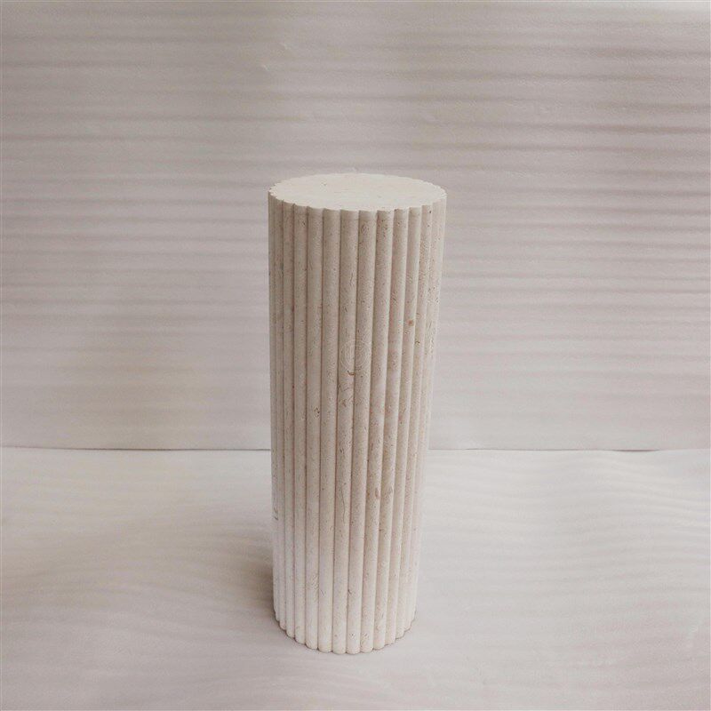 黄洞石开槽圆柱体雕塑台电视柜落地摆件底座酒店客厅装饰展示柱子,家居饰品,落地摆件,淘宝优惠券,粉丝福利购,淘宝优惠卷