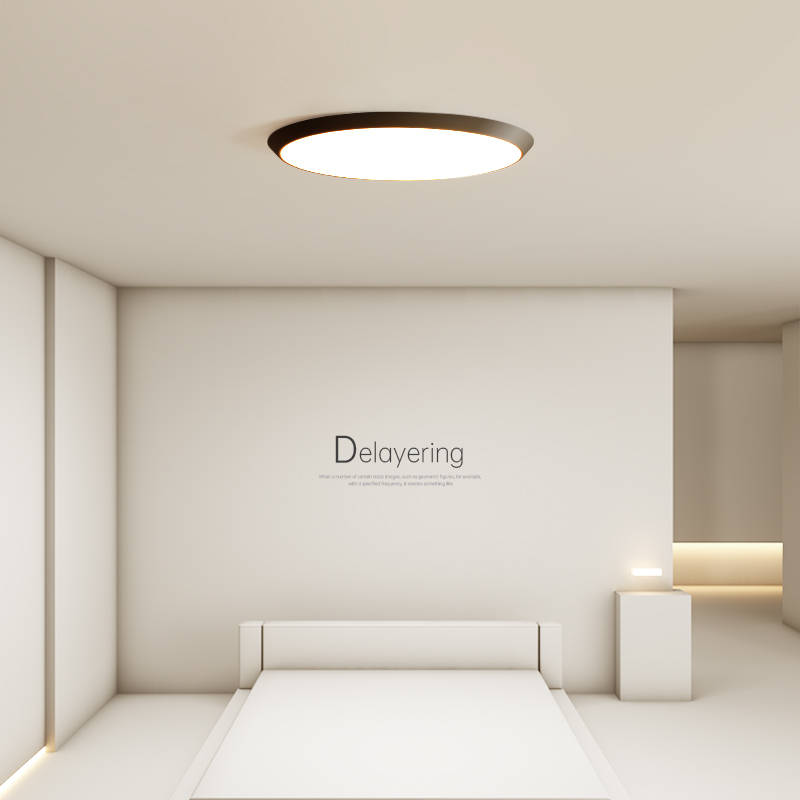 简约现代超薄gled吸顶灯创意卧室灯小客厅灯极简餐厅书房阳台灯具