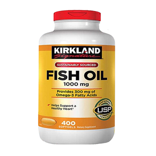 美国直邮Kirkland 柯蓝 柯克兰 可兰 柯蓝 深海鱼油 1000mg*400粒