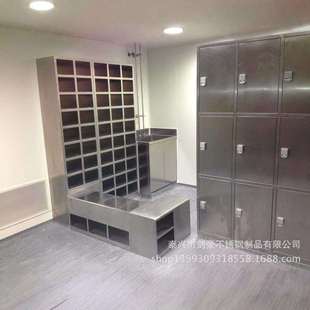 不銹鋼更衣柜儲物柜SUS304帶鎖磁吸潔凈室無塵GMP