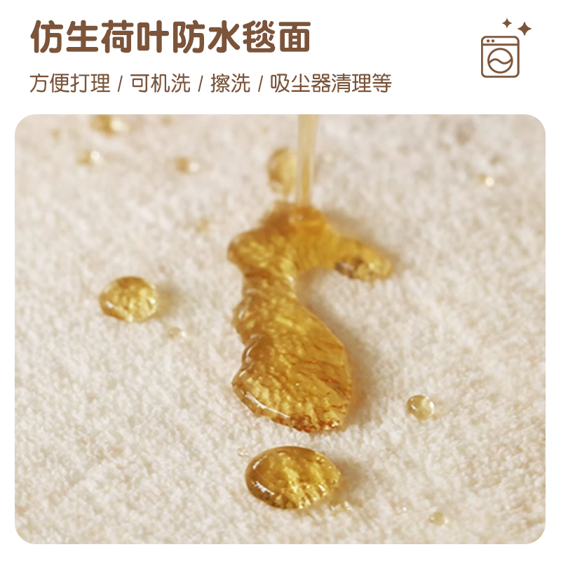 圆形地毯卡通儿童阅读区书桌地C垫防滑耐磨卧室转椅电脑椅垫子