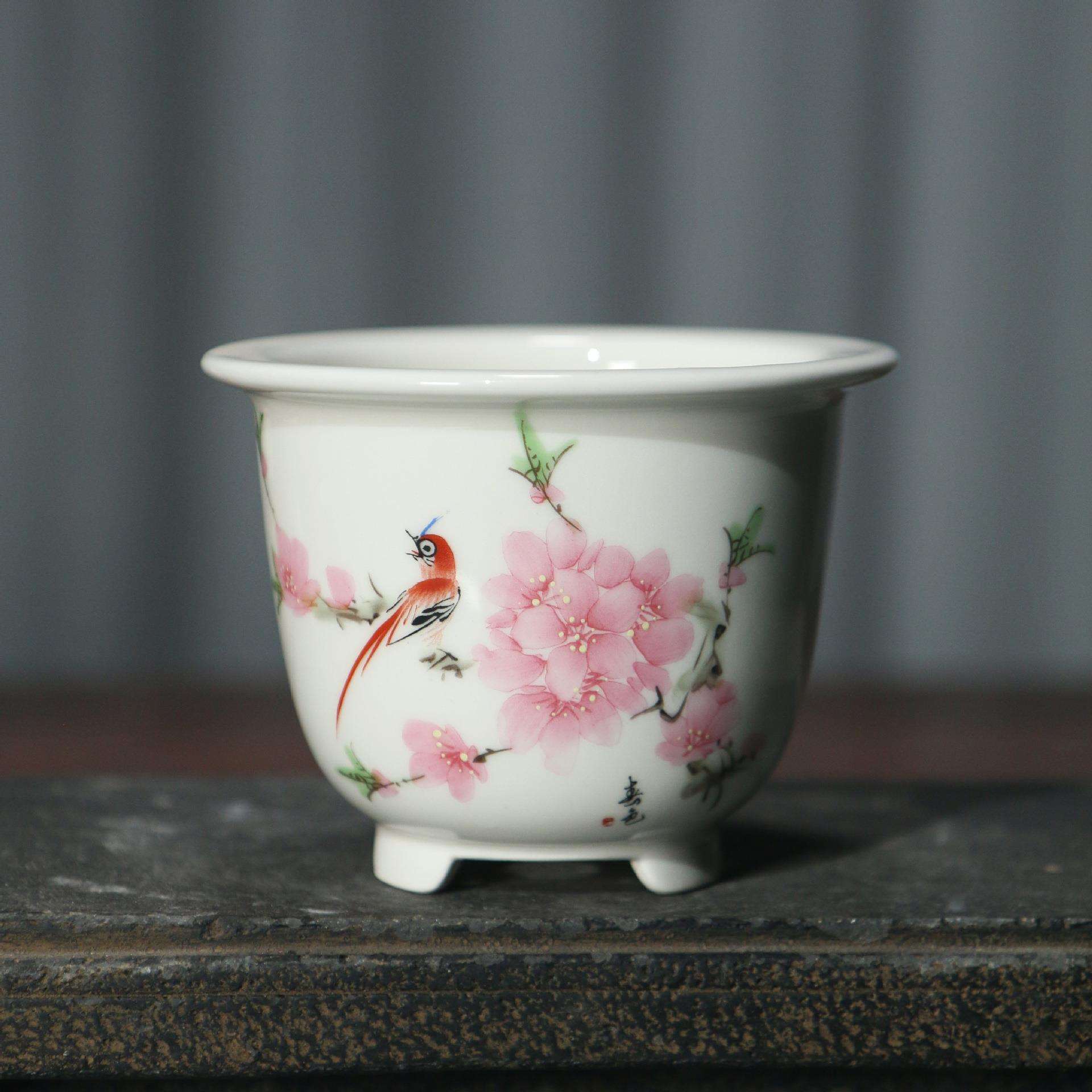 紫砂花盆陶瓷盆景盆日式中国风文堂盆小盆觅陶乡菖蒲盆传统器型