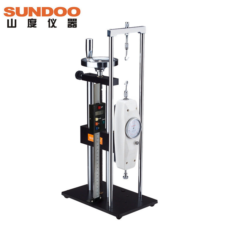 SUNDOO山度SLJ/SLJ-B带位移标尺螺旋机架推拉力计测试架测试台