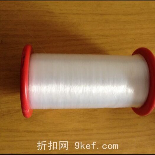 白色透明水晶穿珠线 尼龙线 单丝胶丝 包邮带轮子2.6斤左右