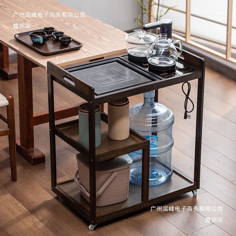 移动茶车小茶台简约泡茶桌家用茶具套装一体中式客厅小型茶几一件