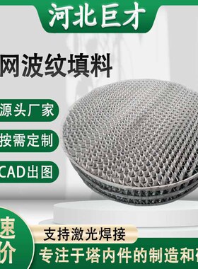 304不锈钢丝网波纹填料BX500CY700双层塔内传质金属丝网规整填料