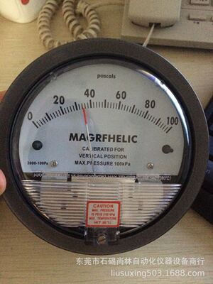 洁净室微压差表 0-100pa指针压差表MAGRFHELIC 0-100pa微压差表