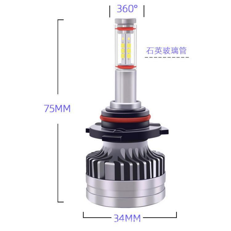 360°四面发光LED大灯远近光强