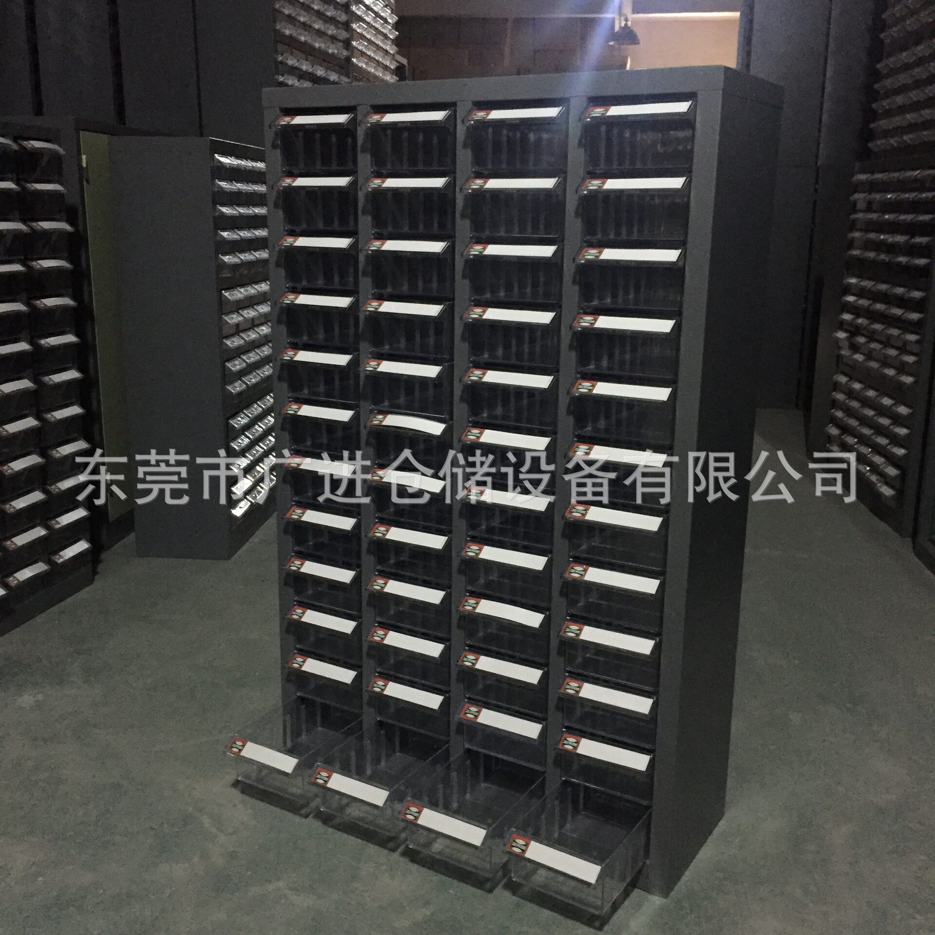 抽屉式透明零件盒物料工具柜 五金收纳电子物料柜