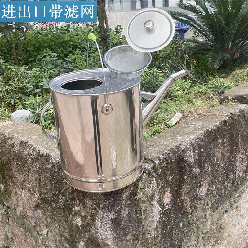 二级过滤304不锈钢进出口带滤网长嘴加油桶汽油桶备用20升15升10L