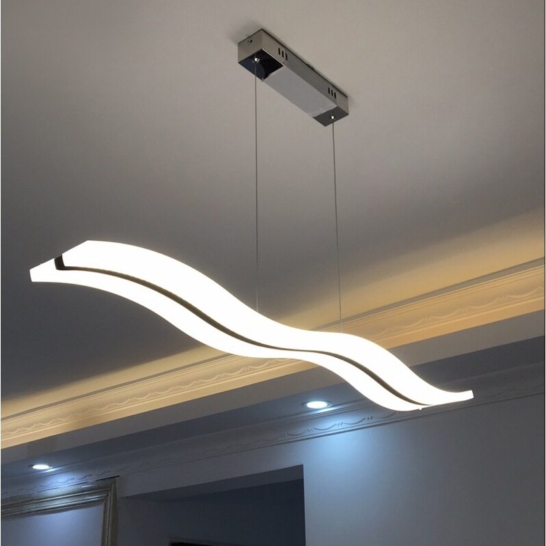 餐吊灯 波浪型餐厅灯 大堂客厅酒吧人气前台画廊卧室睡房网红吊灯