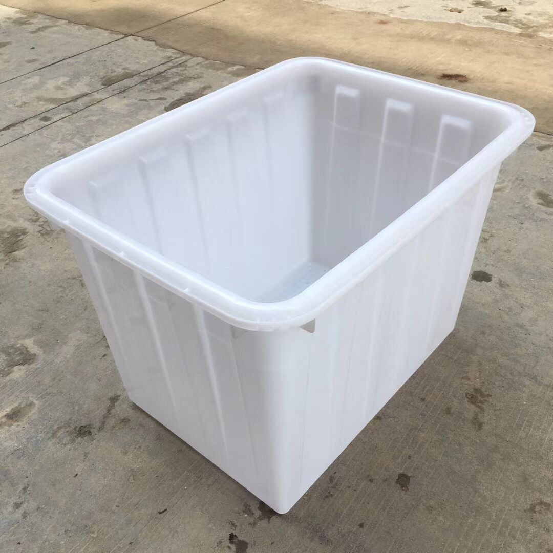厂家供应加厚水箱广州汕头塑胶白色多规格水产服装仓库周转箱现货